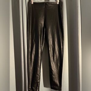 Vince Camuto Black Faux Leather Lined Leggings Jeggings Pants S